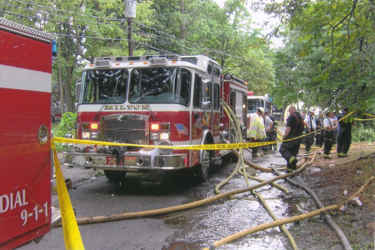 Fire Truck with Hoses on the Ground 2