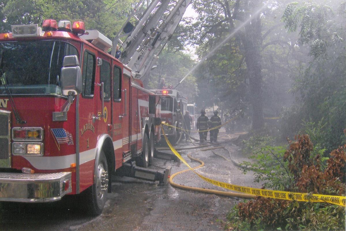 Putting out a Fire From the Fire Apparatus 1