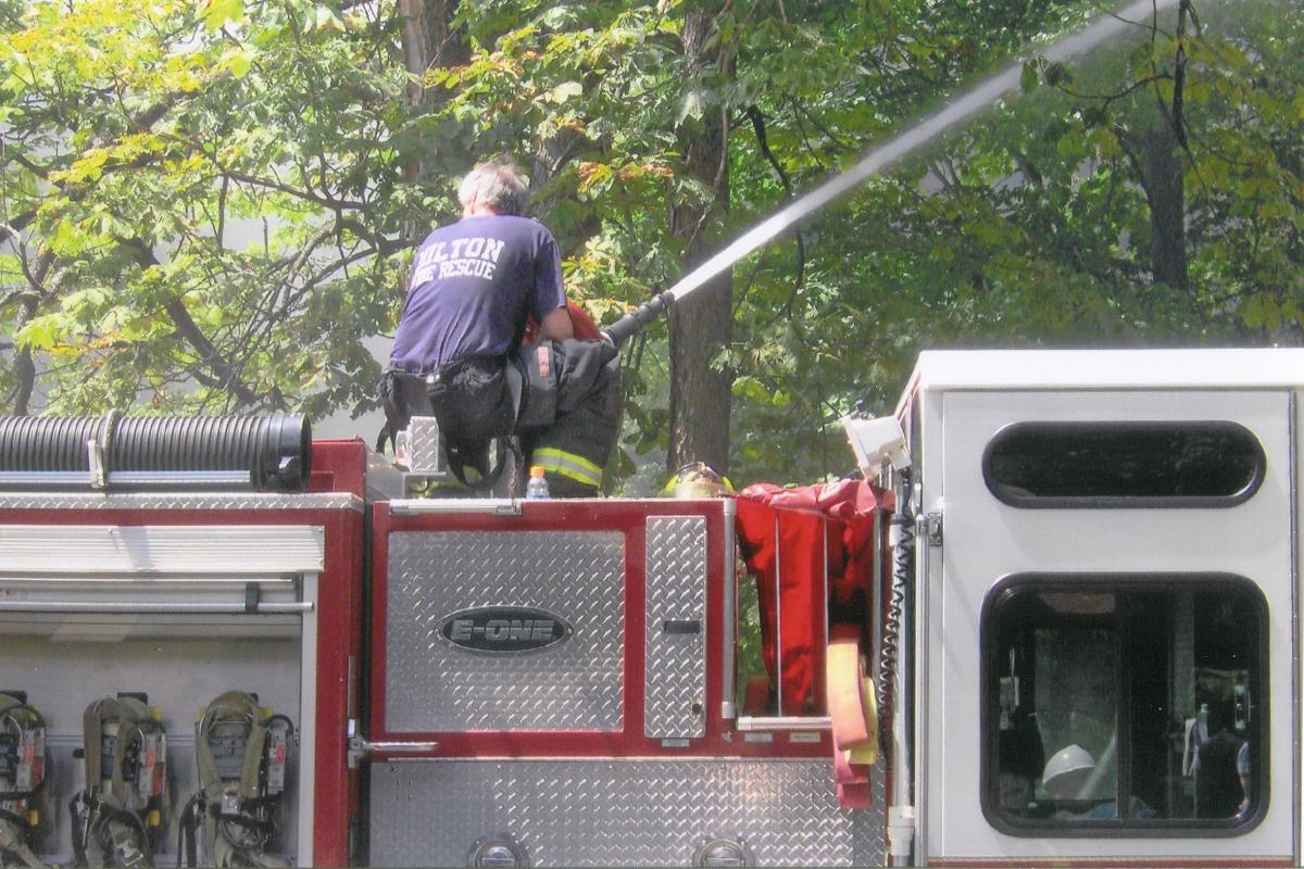 Putting out a Fire From the Fire Apparatus 5